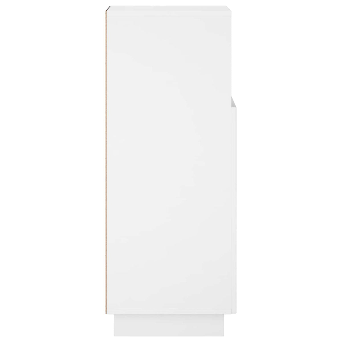 Badkamerkast Hoogglans Wit 36,5 x 38 x 95 cm Bewerkt hout