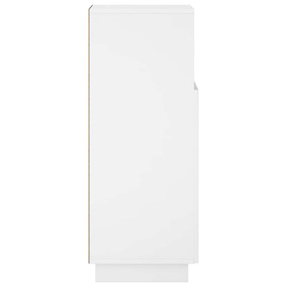 Badkamerkast Hoogglans Wit 36,5 x 38 x 95 cm Bewerkt hout