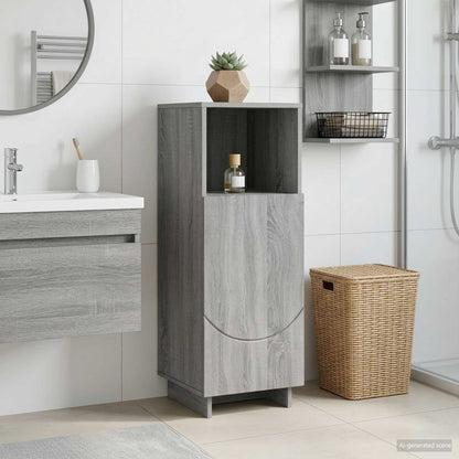 Badkamerkast Grijs Sonoma 36,5 x 38 x 95 cm Bewerkt hout