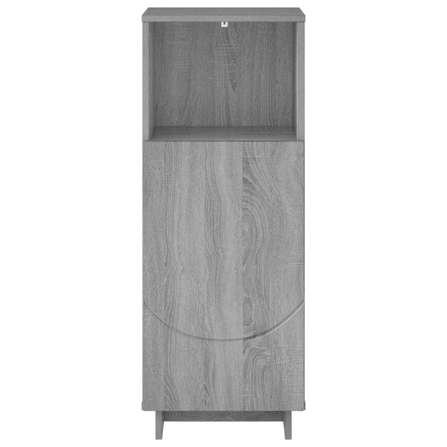 Badkamerkast Grijs Sonoma 36,5 x 38 x 95 cm Bewerkt hout