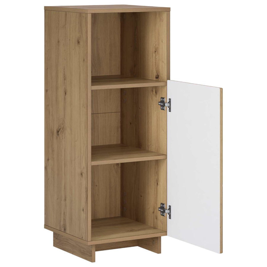 Badkamerkast Artisanaal eiken 36,5 x 38 x 95 cm Bewerkt hout