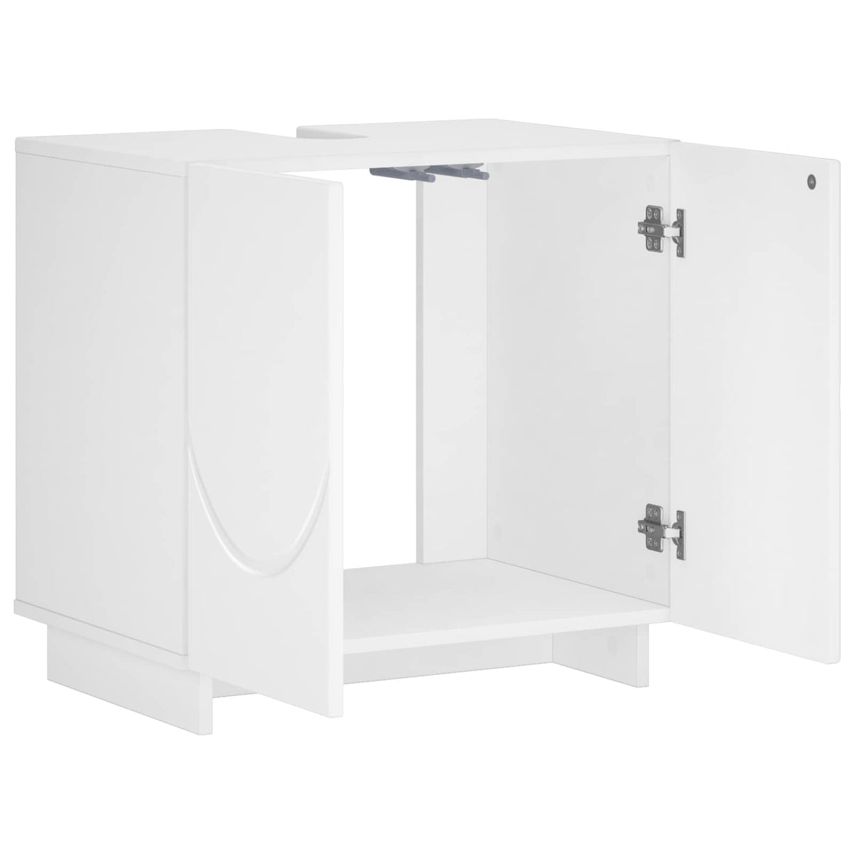 Badkamerkast Wit 60 x 41 x 58 cm Bewerkt hout