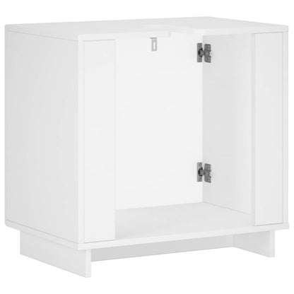 Badkamerkast Wit 60 x 41 x 58 cm Bewerkt hout