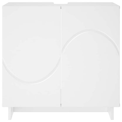 Badkamerkast Wit 60 x 41 x 58 cm Bewerkt hout
