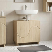 Badkamerkast 60x41x58 cm Sonoma Eiken bewerkt hout