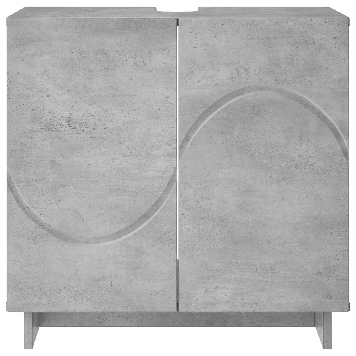 Badkamerkast Betongrijs 60 x 41 x 58 cm Bewerkt hout