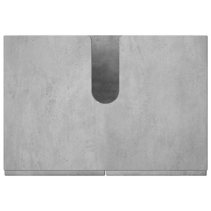 Badkamerkast Betongrijs 60 x 41 x 58 cm Bewerkt hout