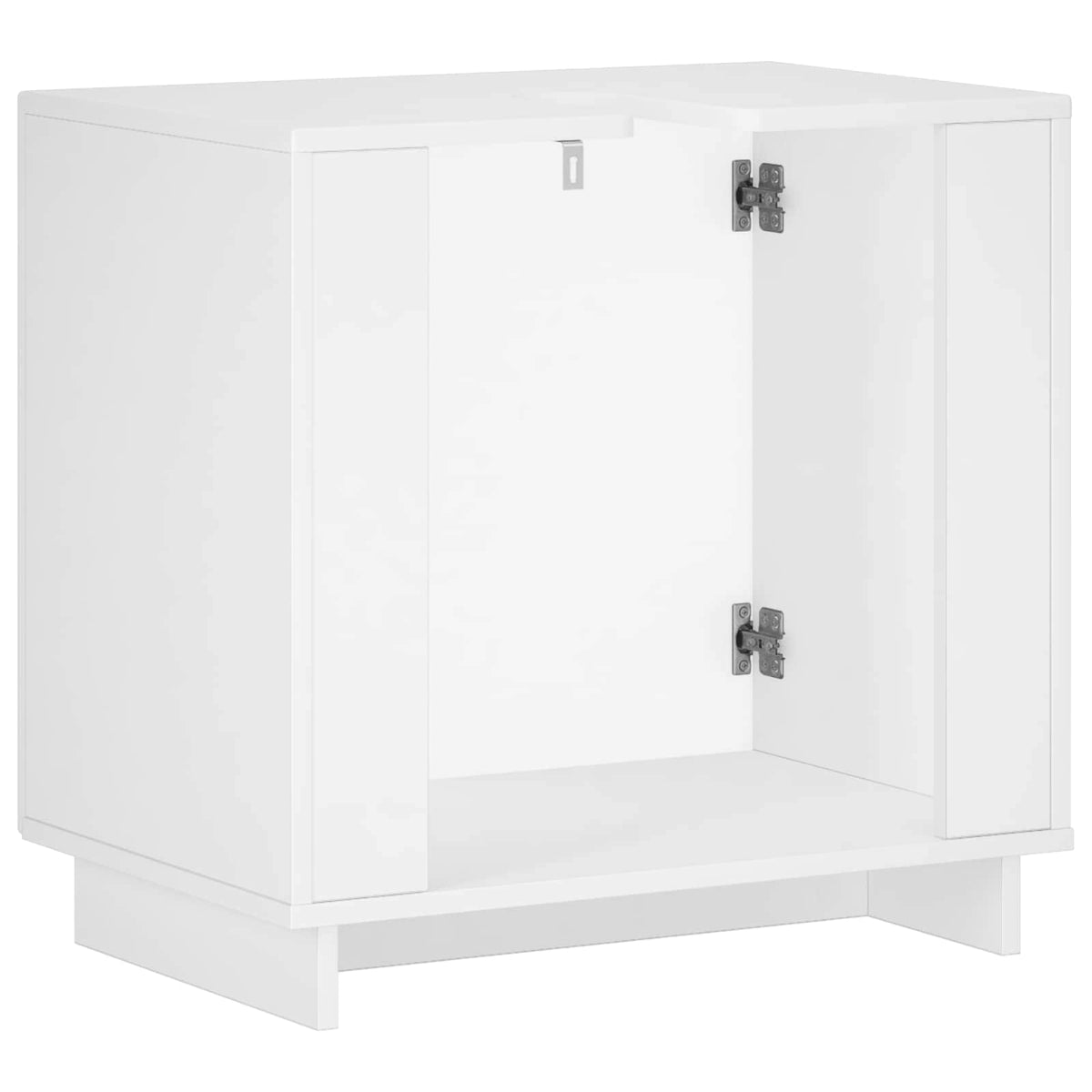 Badkamerkast Hoogglans Wit 60 x 41 x 58 cm Bewerkt hout