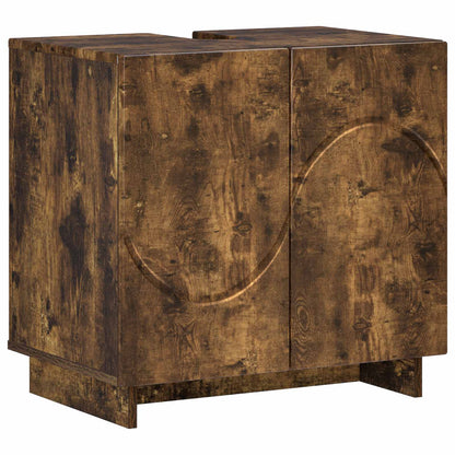 Badkamerkast Gerookt eiken 60 x 41 x 58 cm Bewerkt hout