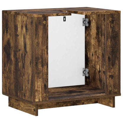 Badkamerkast Gerookt eiken 60 x 41 x 58 cm Bewerkt hout