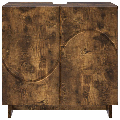 Badkamerkast Gerookt eiken 60 x 41 x 58 cm Bewerkt hout