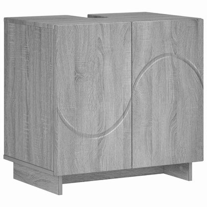 Badkamerkast Grijs Sonoma 60 x 41 x 58 cm Bewerkt hout
