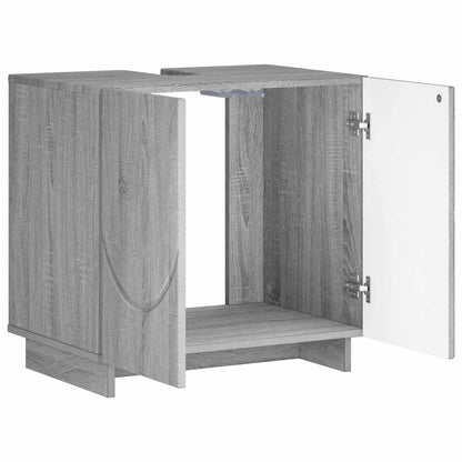Badkamerkast Grijs Sonoma 60 x 41 x 58 cm Bewerkt hout