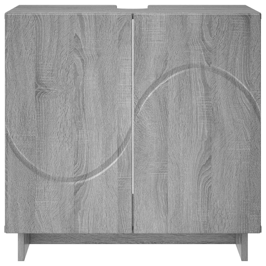 Badkamerkast Grijs Sonoma 60 x 41 x 58 cm Bewerkt hout