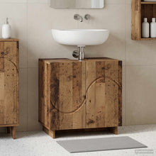 Badkamerkast Oud hout 60 x 41 x 58 cm Bewerkt hout