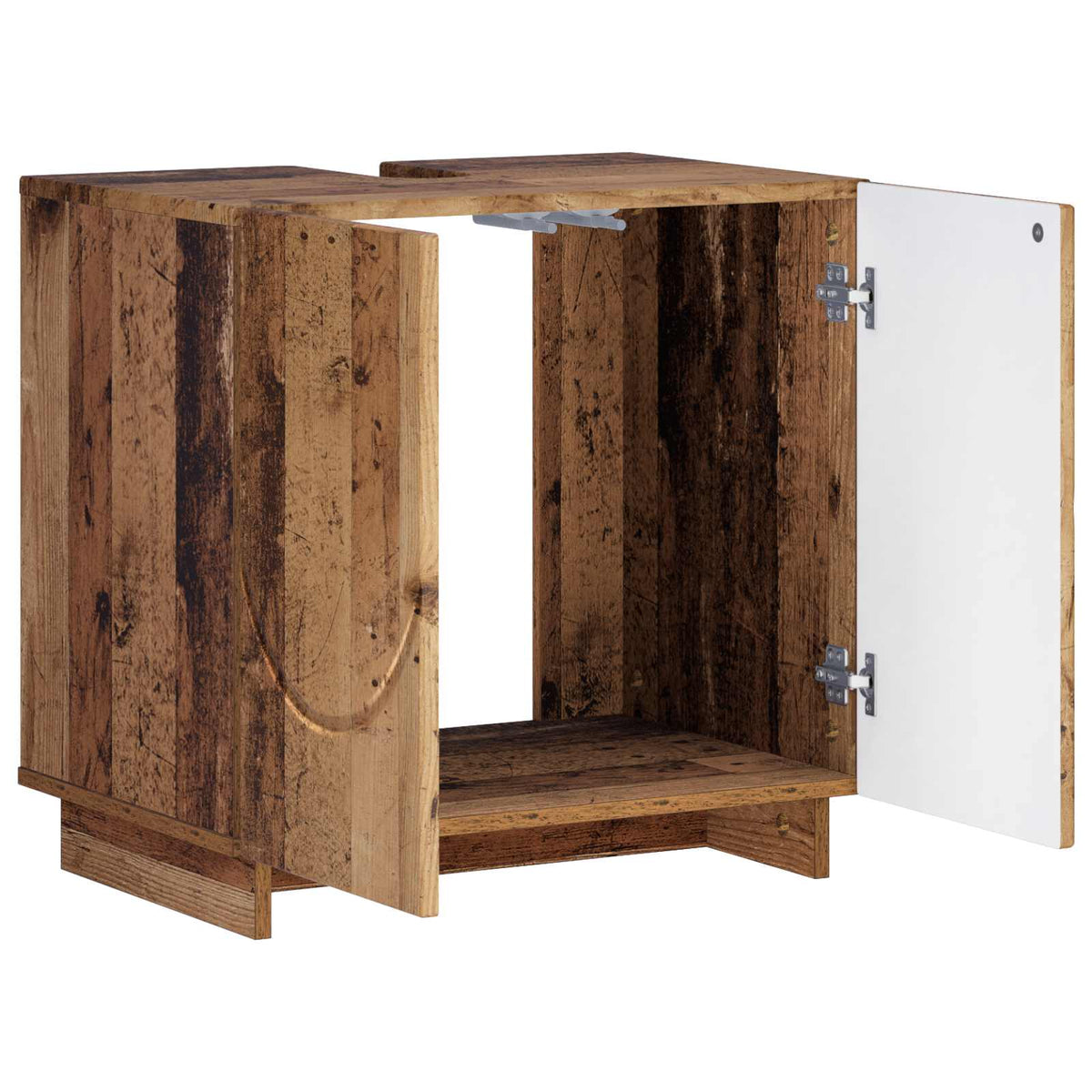 Badkamerkast Oud hout 60 x 41 x 58 cm Bewerkt hout