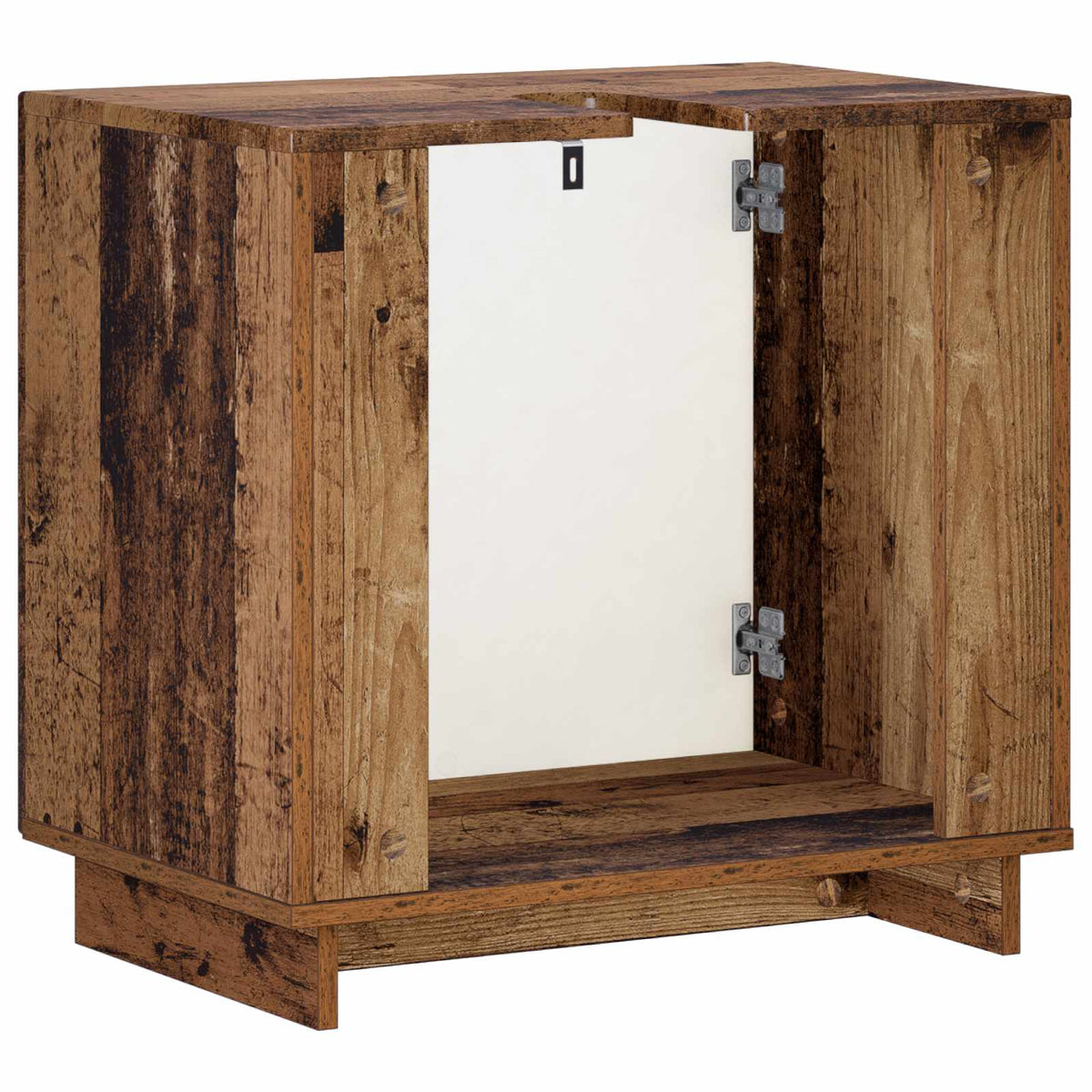 Badkamerkast Oud hout 60 x 41 x 58 cm Bewerkt hout