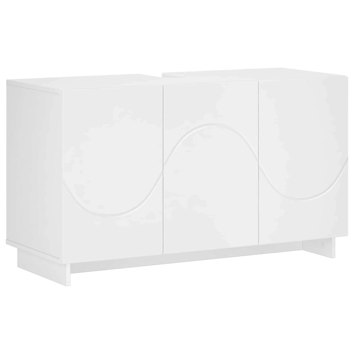 Badkamerkast Wit 101 x 41 x 58 cm Bewerkt hout