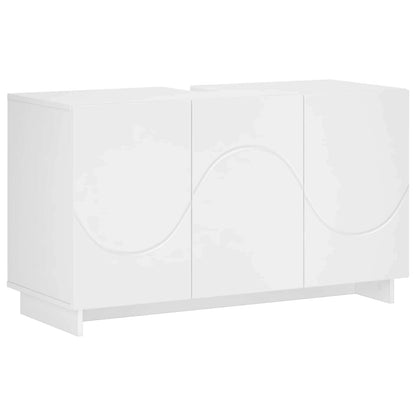 Badkamerkast Wit 101 x 41 x 58 cm Bewerkt hout