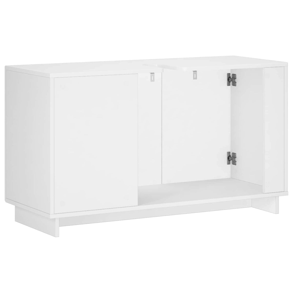 Badkamerkast Wit 101 x 41 x 58 cm Bewerkt hout