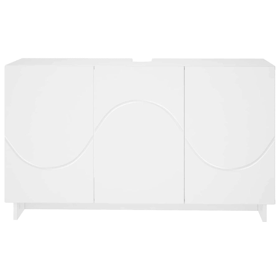 Badkamerkast Wit 101 x 41 x 58 cm Bewerkt hout