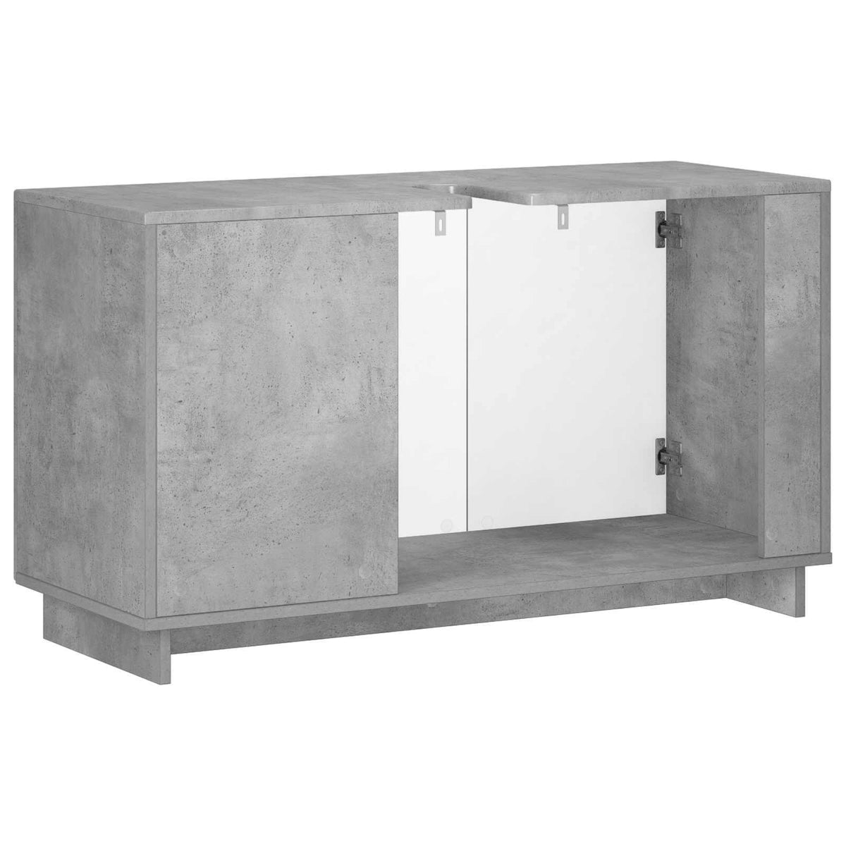 Badkamerkast Betongrijs 101 x 41 x 58 cm Bewerkt hout