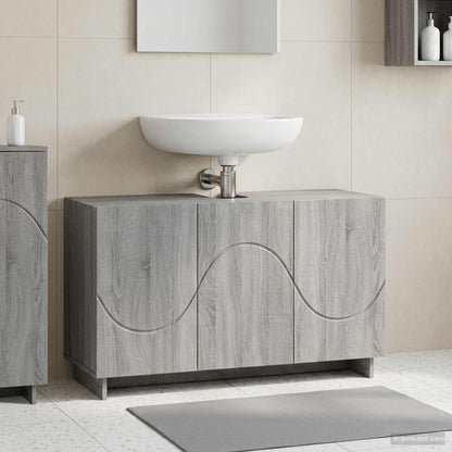 Badkamerkast Grijs Sonoma 101 x 41 x 58 cm Bewerkt hout