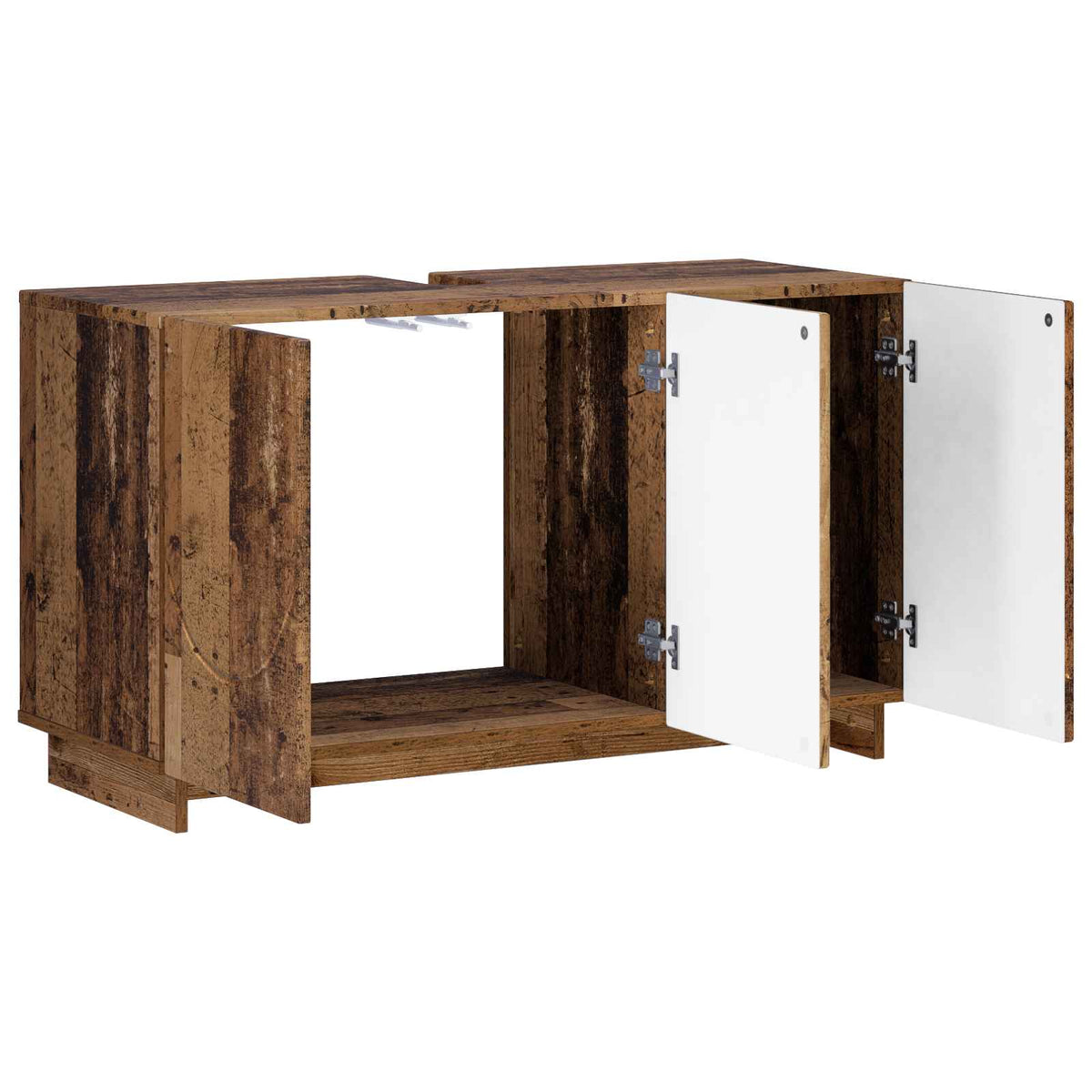 Badkamerkast Oud hout 101 x 41 x 58 cm Bewerkt hout