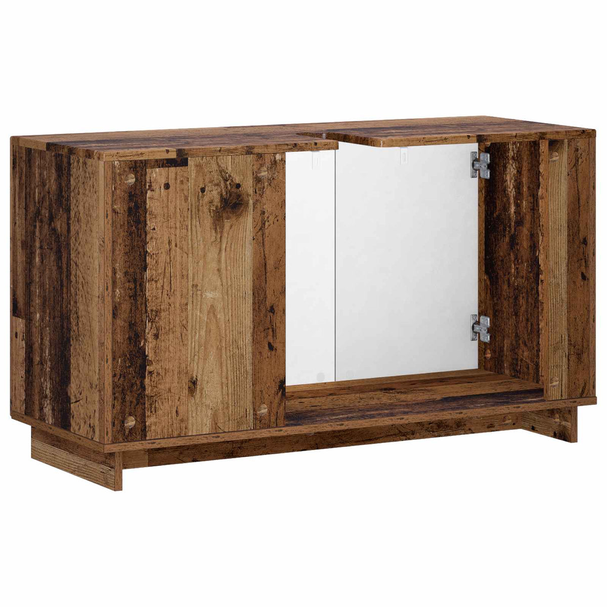 Badkamerkast Oud hout 101 x 41 x 58 cm Bewerkt hout