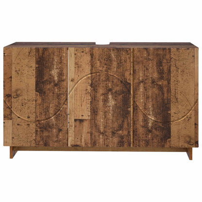 Badkamerkast Oud hout 101 x 41 x 58 cm Bewerkt hout