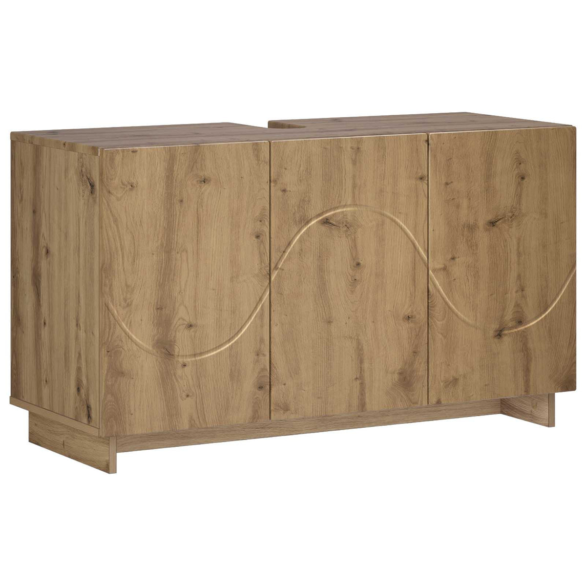 Badkamerkast Artisanaal eiken 101 x 41 x 58 cm Bewerkt hout