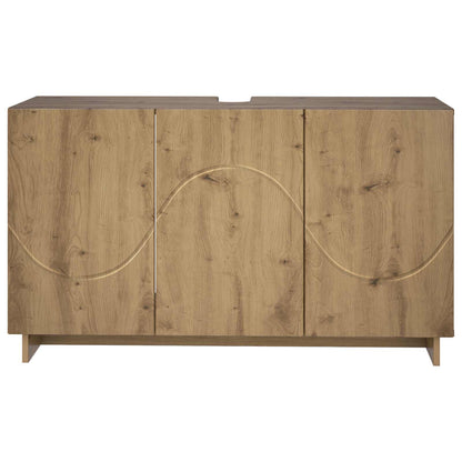 Badkamerkast Artisanaal eiken 101 x 41 x 58 cm Bewerkt hout