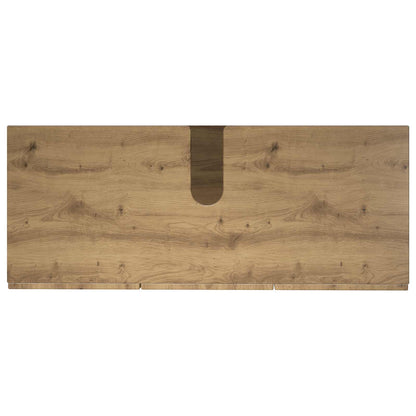 Badkamerkast Artisanaal eiken 101 x 41 x 58 cm Bewerkt hout
