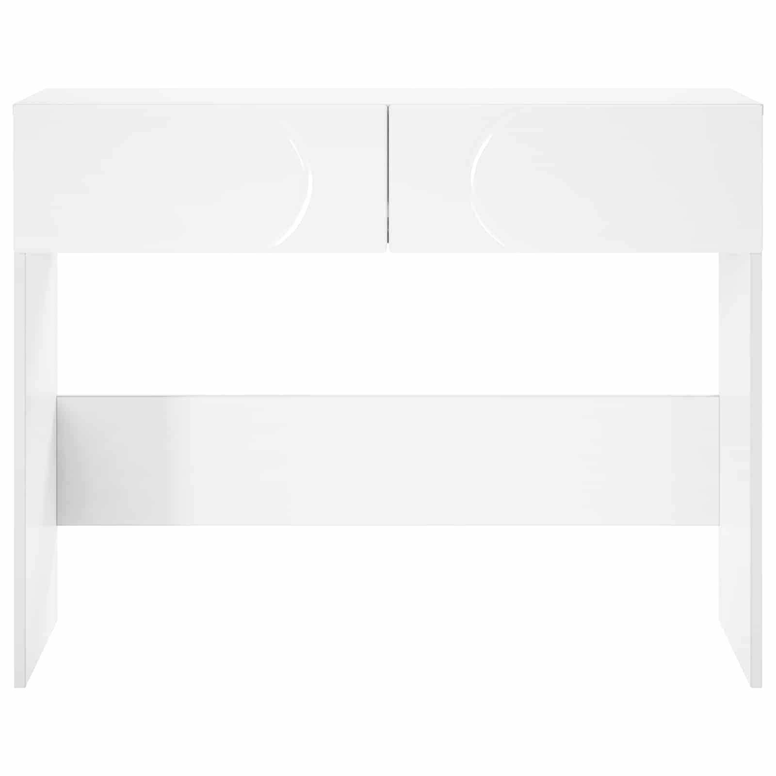 Consoletafel Wit 96,5 x 38 x 75 cm Bewerkt hout
