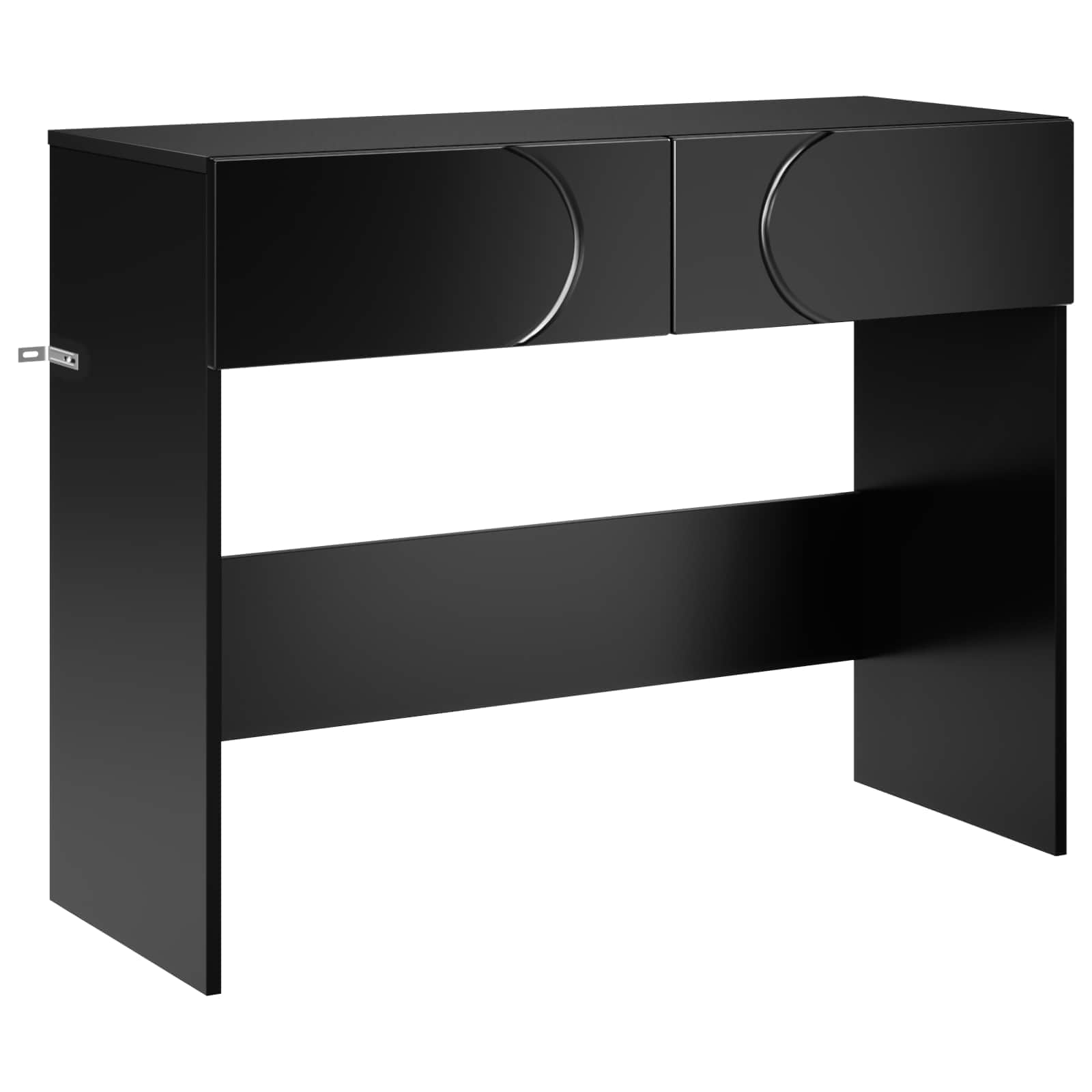 Consoletafel Zwart 96,5 x 38 x 75 cm Bewerkt hout