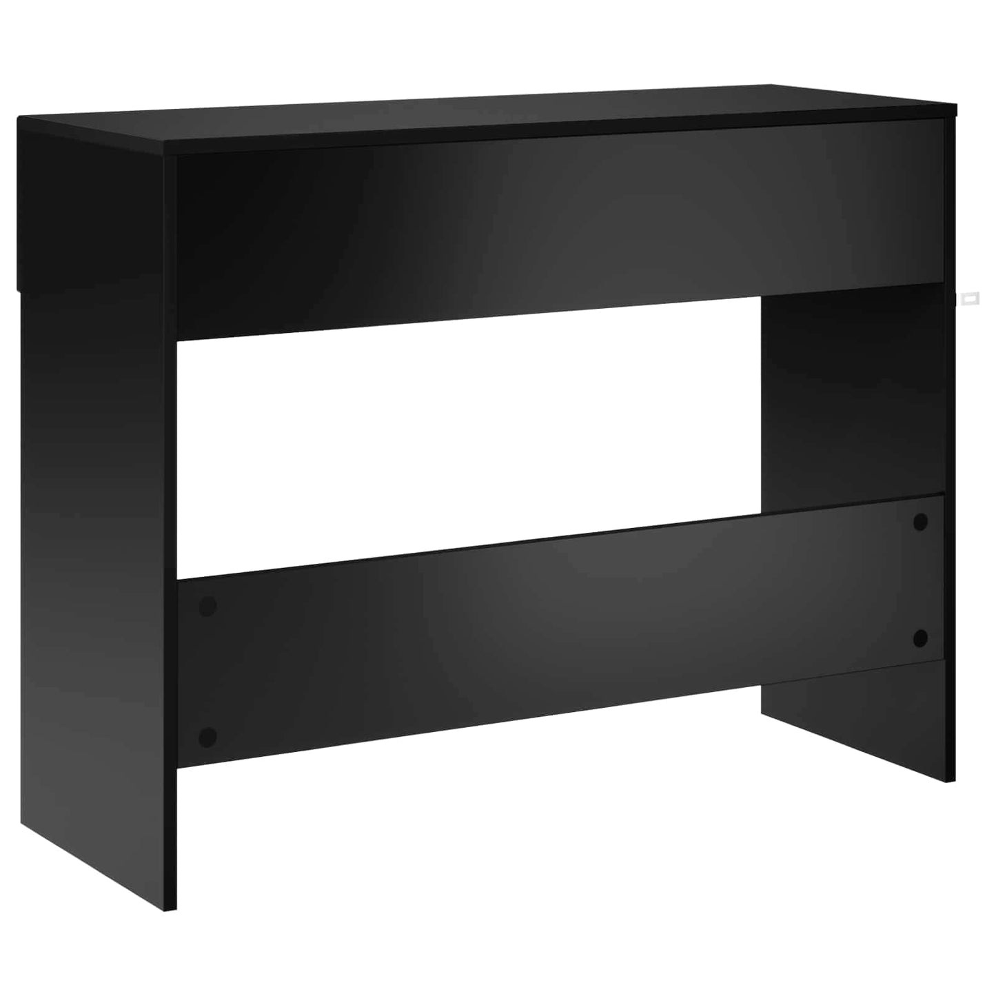 Consoletafel Zwart 96,5 x 38 x 75 cm Bewerkt hout