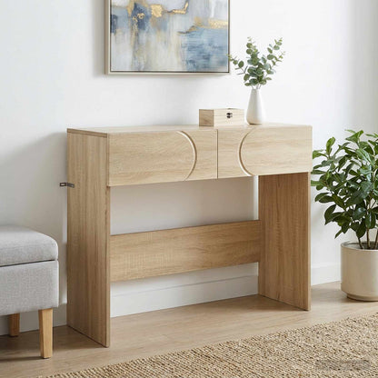 Consoletafel Sonoma Eiken 96,5 x 38 x 75 cm Bewerkt hout