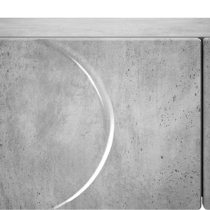 Consoletafel Betongrijs 96,5 x 38 x 75 cm Bewerkt hout