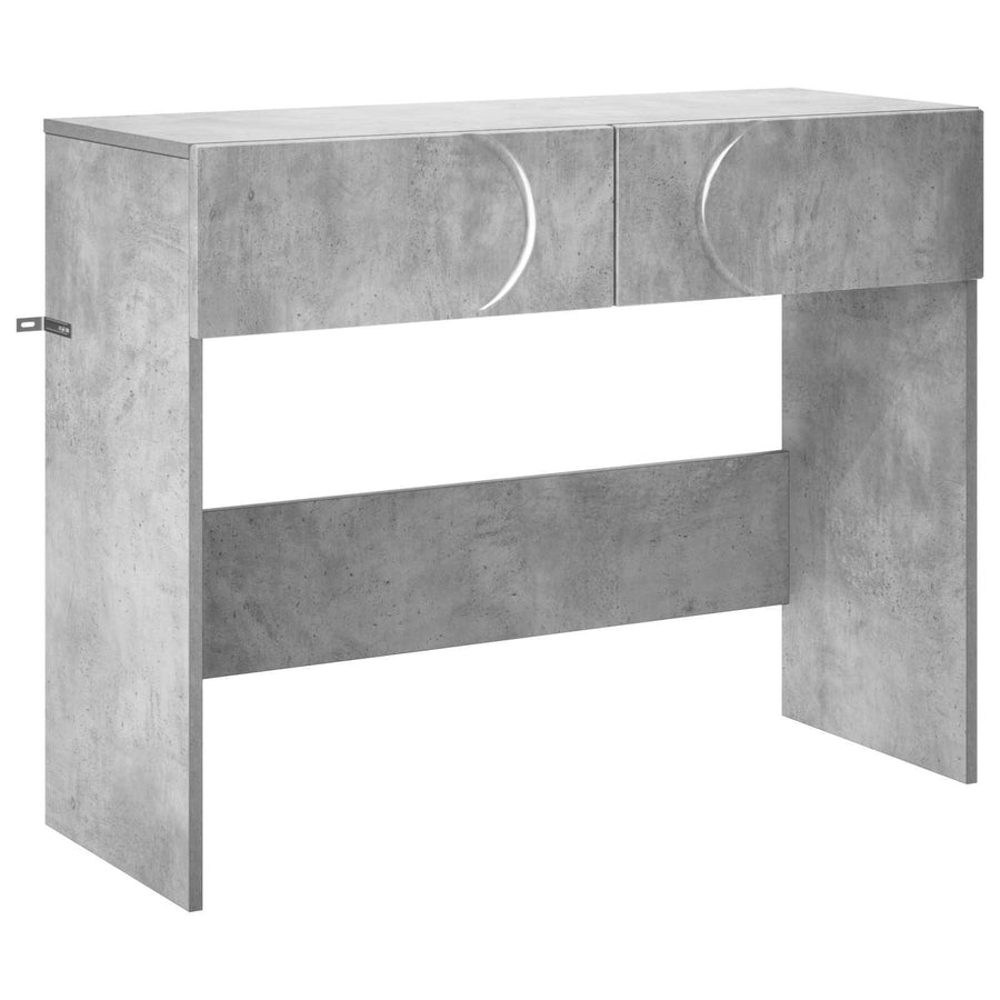 Consoletafel Betongrijs 96,5 x 38 x 75 cm Bewerkt hout