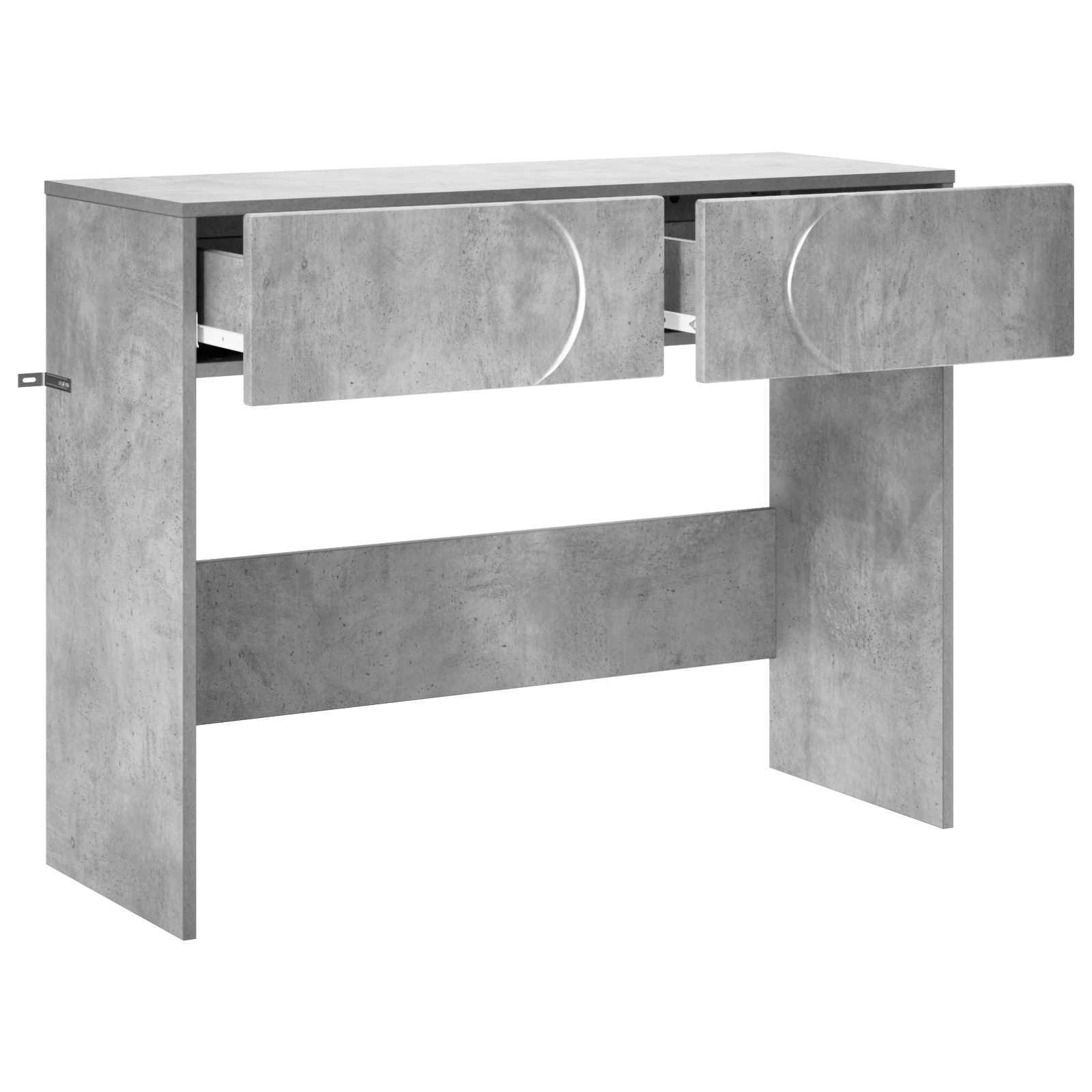 Consoletafel Betongrijs 96,5 x 38 x 75 cm Bewerkt hout