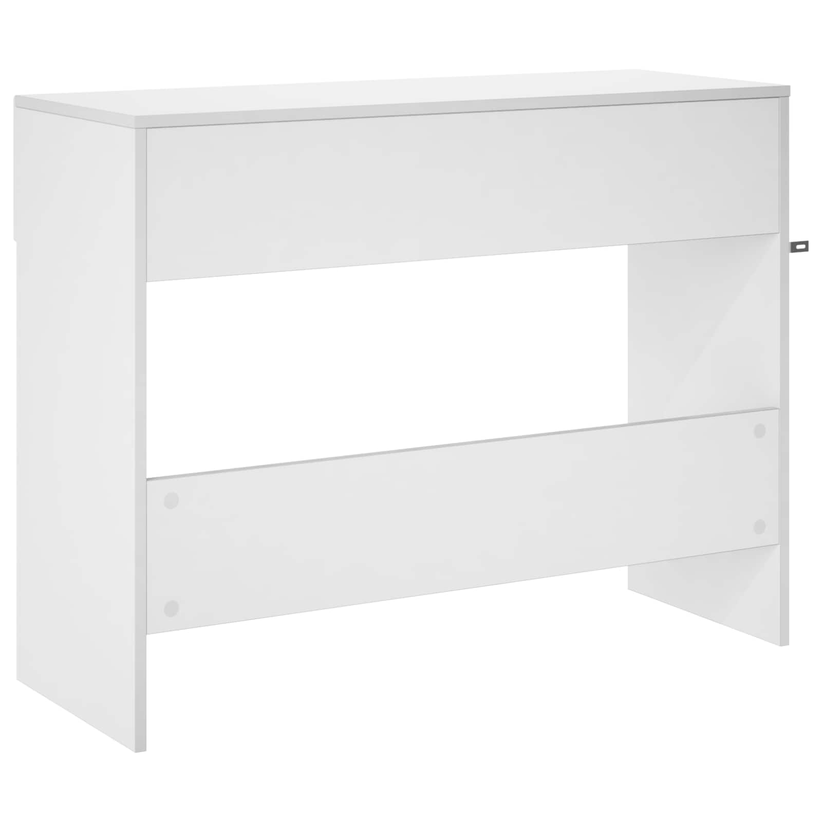Consoletafel Hoogglans Wit 96,5 x 38 x 75 cm Bewerkt hout
