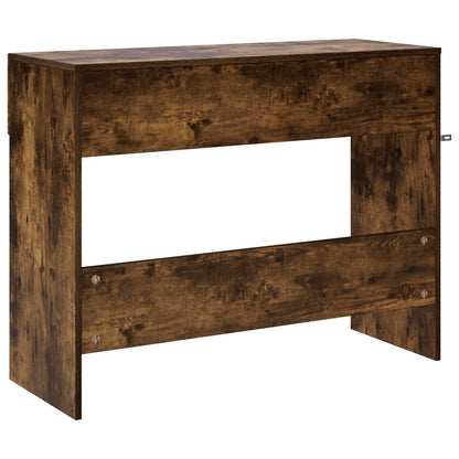 Consoletafel Gerookt eiken 96,5 x 38 x 75 cm Bewerkt hout