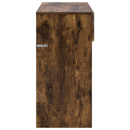 Consoletafel Gerookt eiken 96,5 x 38 x 75 cm Bewerkt hout
