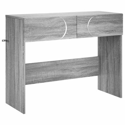 Consoletafel Grijs Sonoma 96,5 x 38 x 75 cm Bewerkt hout