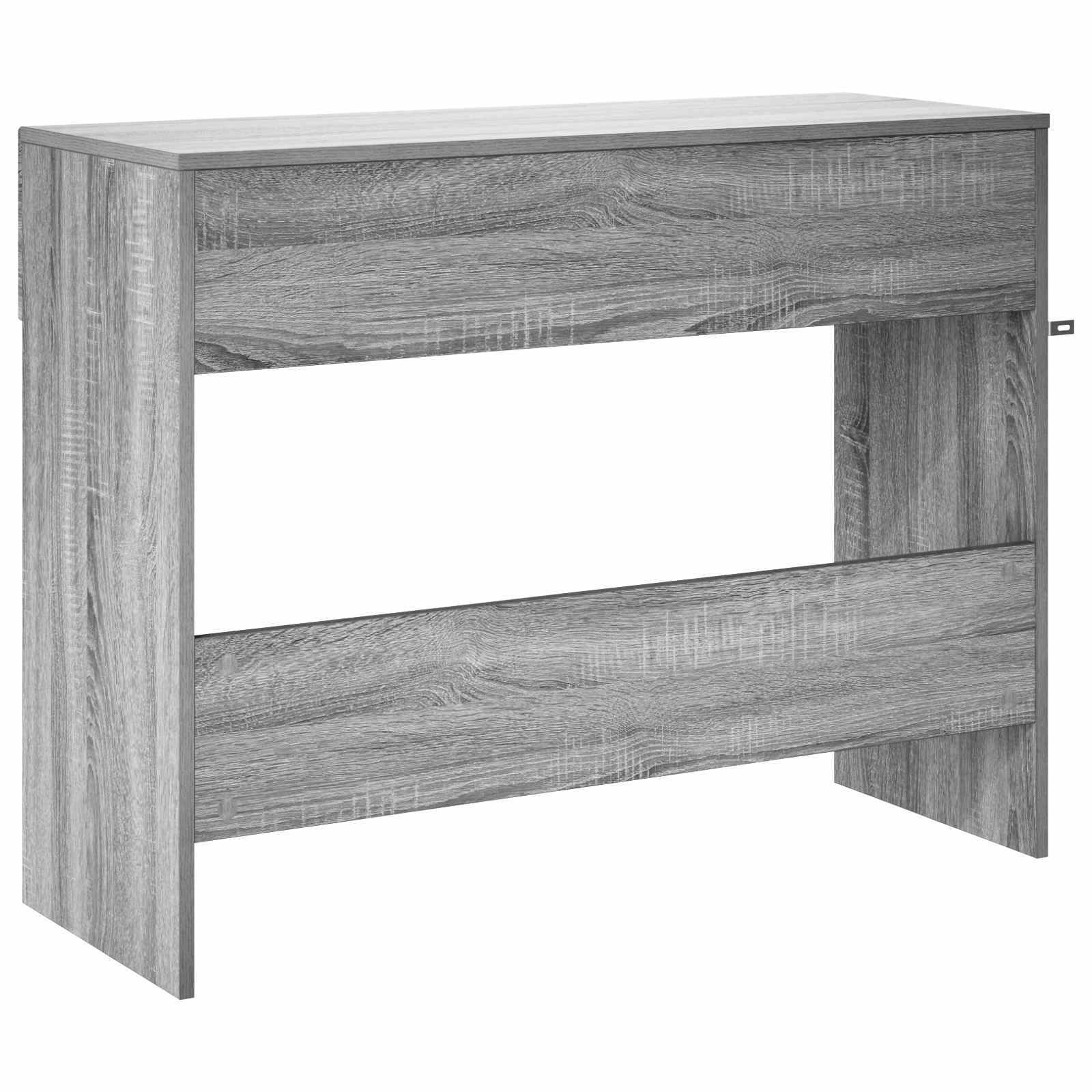Consoletafel Grijs Sonoma 96,5 x 38 x 75 cm Bewerkt hout