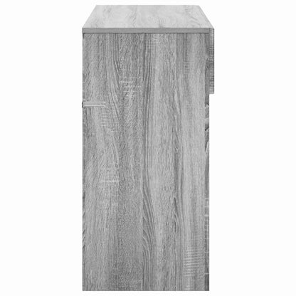 Consoletafel Grijs Sonoma 96,5 x 38 x 75 cm Bewerkt hout