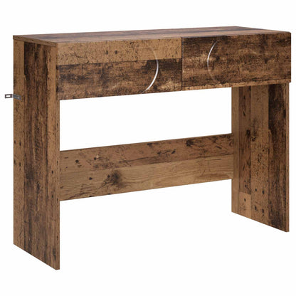 Consoletafel Oud hout 96,5 x 38 x 75 cm Bewerkt hout
