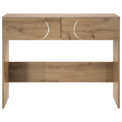Consoletafel Artisan eiken 96,5 x 38 x 75 cm Bewerkt hout