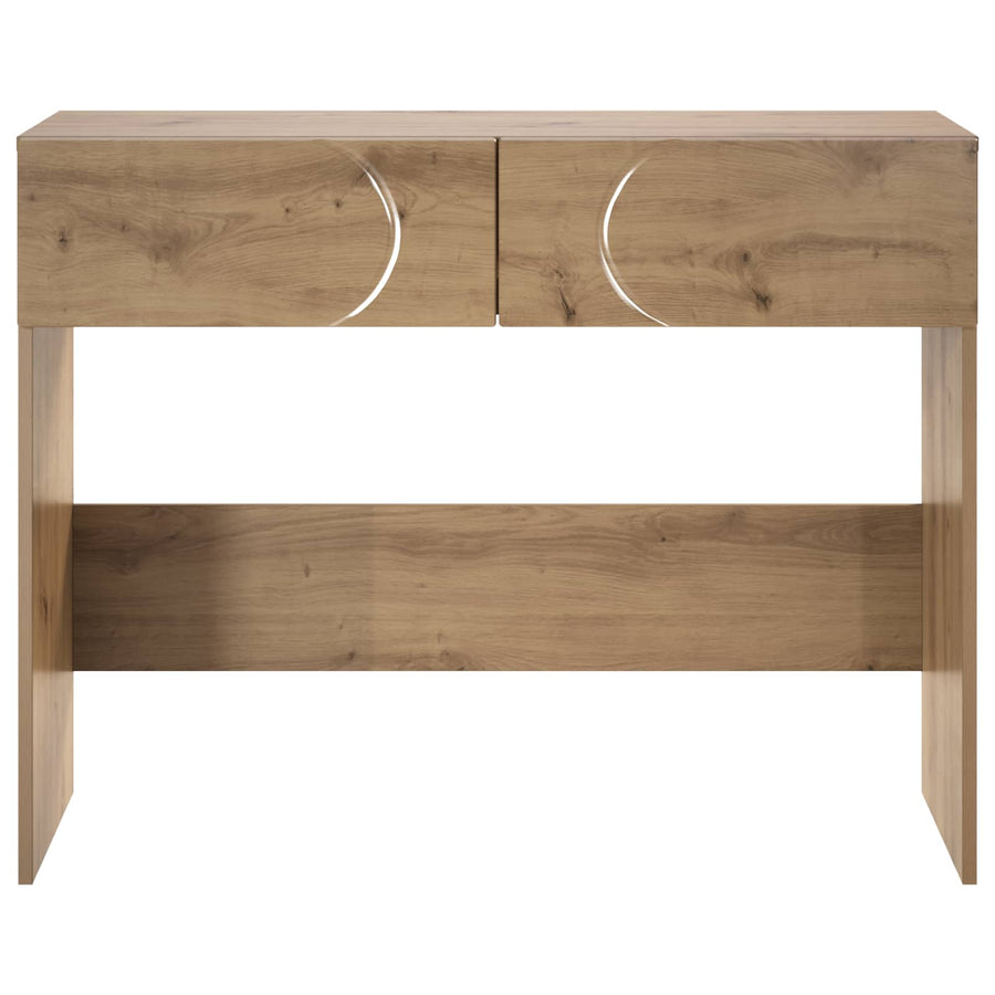 Consoletafel Artisan eiken 96,5 x 38 x 75 cm Bewerkt hout