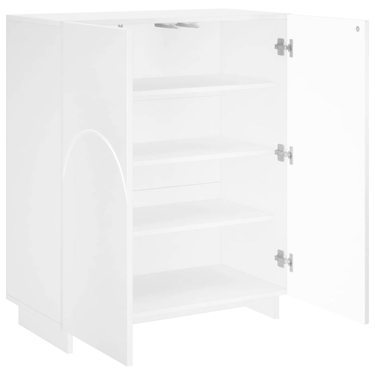 Schoenenkast 73 x 38 x 87,5 cm Bewerkt hout Wit